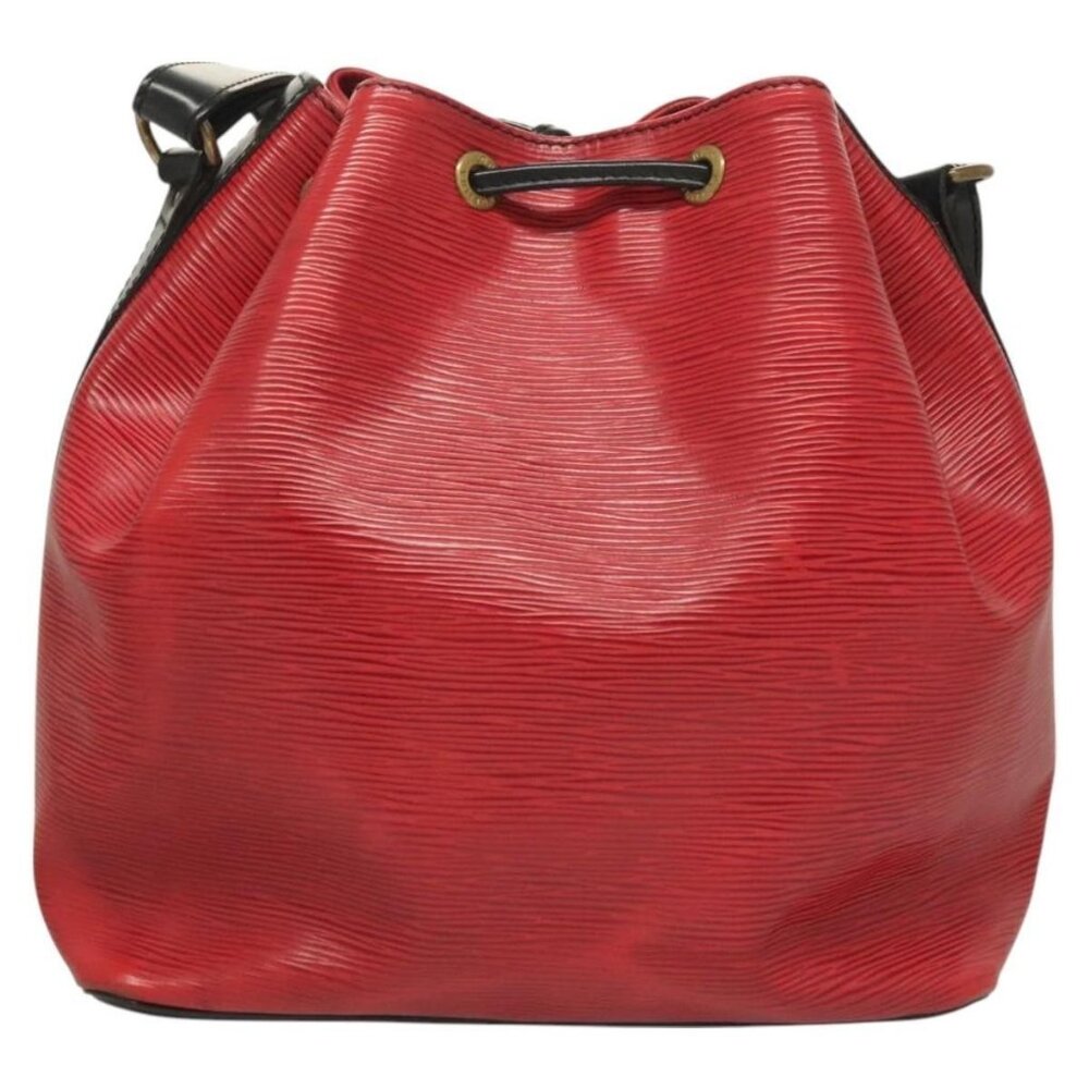 Authentic LOUIS VUITTON Epi Petit Noe Shoulder Bag Red M44107 LV - Picture 9 of 16